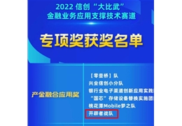 【会员动态】太极股份荣获“2022信创‘大比武’金融业务应用支撑技术赛道”产金融合应用奖