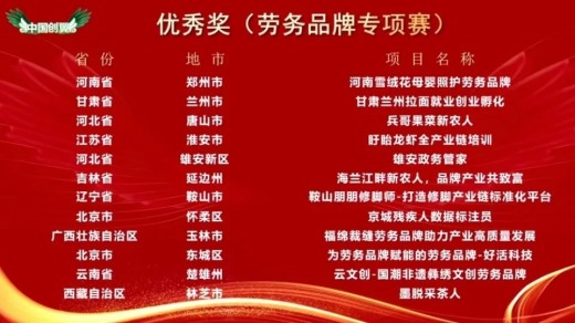 【会员动态】恭喜！执行会长单位京雄集团在第五届“中国创翼”创业创新大赛全国总决赛中荣获优秀奖