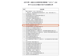 雄安科企联2家副会长单位获北京市第一批重点支持国家级专精特新“小巨人”企业